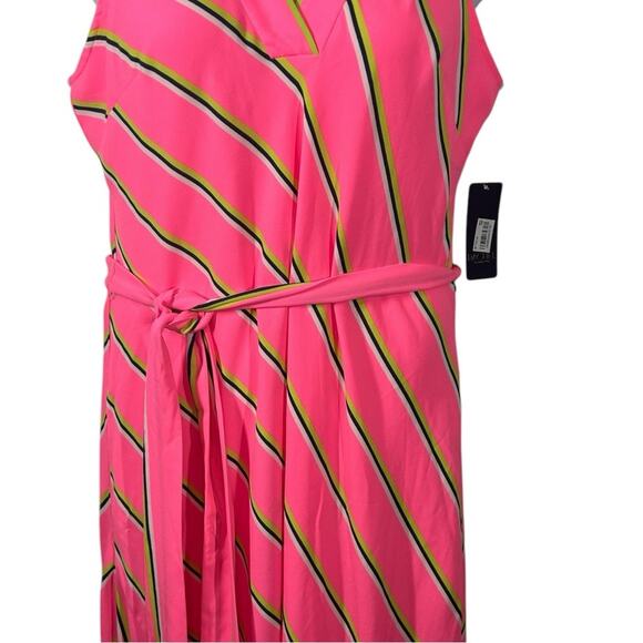 RACHEL Rachel Roy April Pink Striped Maxi Dress XL NWT Summer Resort - Picture 6 of 15